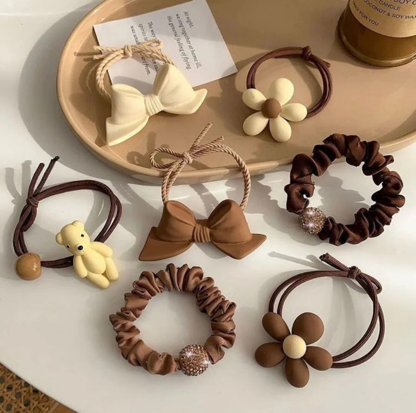 Premium Hair Accessories Gift Set – Pack of 7