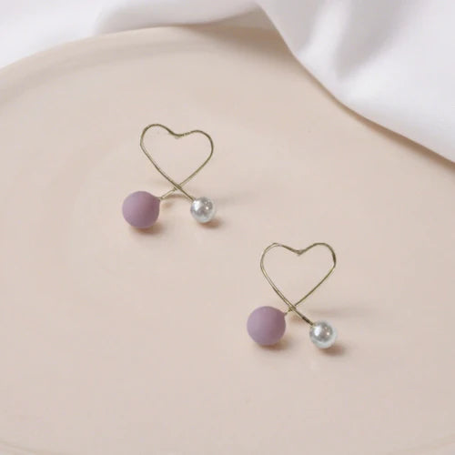 Violet Love Drops Earrings