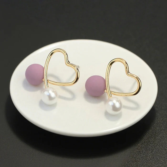Violet Love Drops Earrings