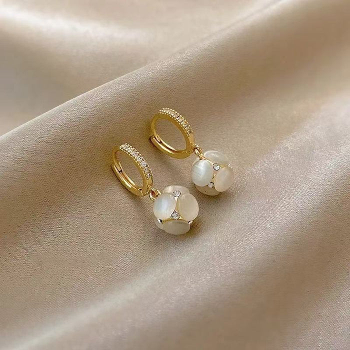 Crystal Bloom Dangles Earrings