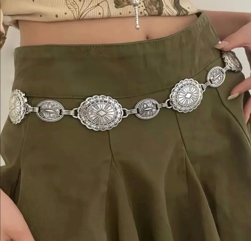 Vintage Coin Waist Chain Belt for Women