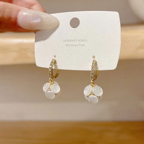 Crystal Bloom Dangles Earrings