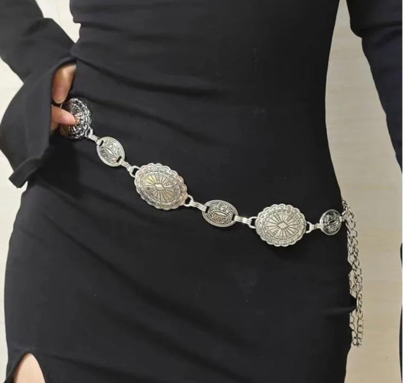 Vintage Coin Waist Chain Belt for Women