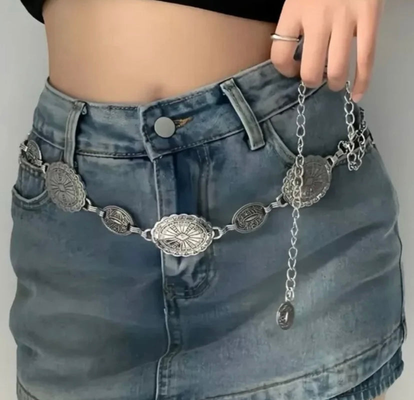 Vintage Coin Waist Chain Belt for Women