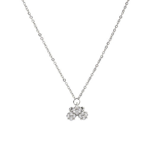 Kyria Clover Silver Necklace