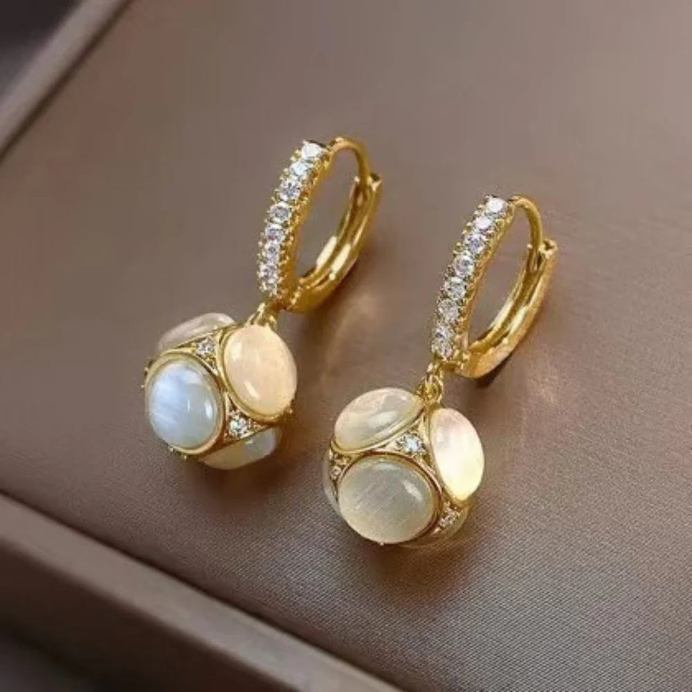 Crystal Bloom Dangles Earrings