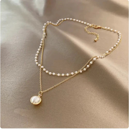 Perky Pearl Layered Necklace