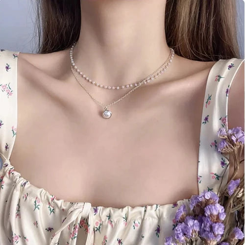 Perky Pearl Layered Necklace